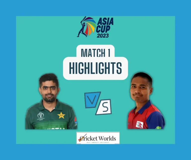 Asia Cup 2023 Pakistan vs Nepal 1st Match Highlights