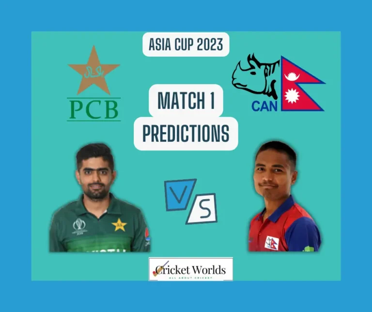 Asia Cup 2023: Pakistan vs. Nepal Prediction
