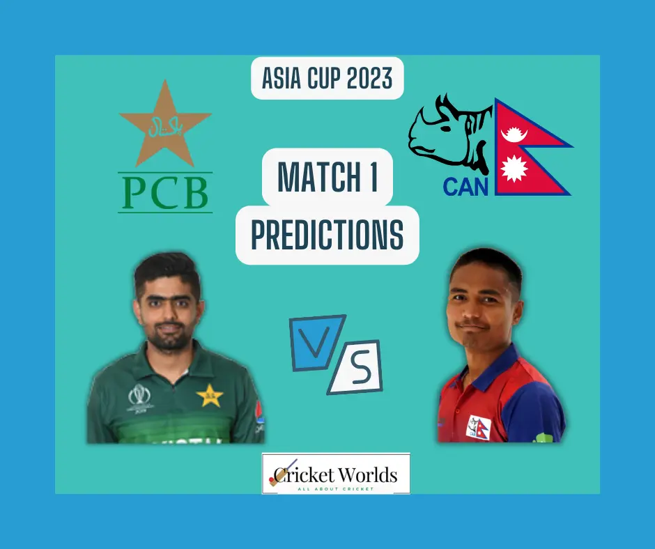 Asia Cup 2023: Pakistan vs Nepal prediction - Match 1