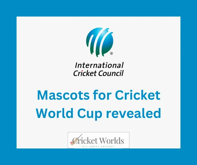 Mascots for Cricket World Cup revealed