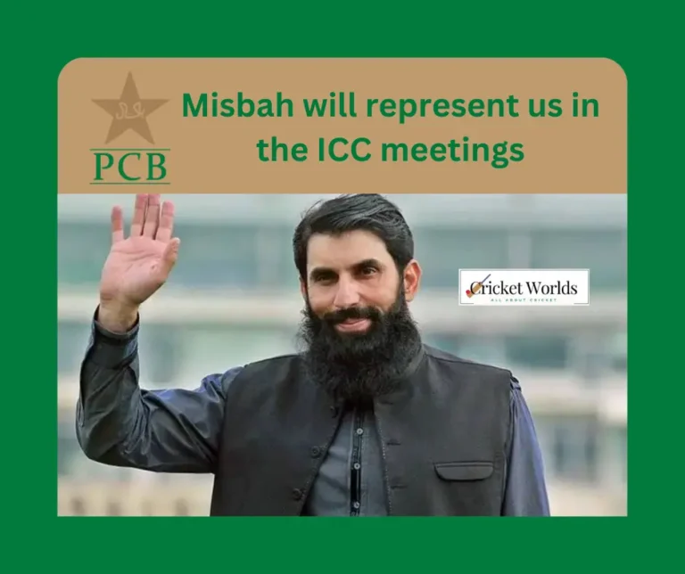 Misbah will represent us in the ICC meetings