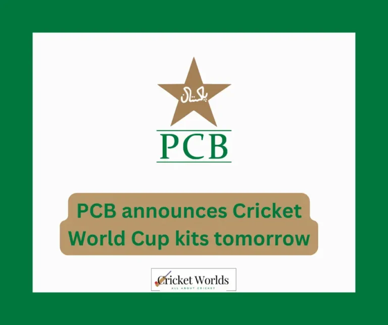 PCB announces Cricket World Cup kits tomorrow