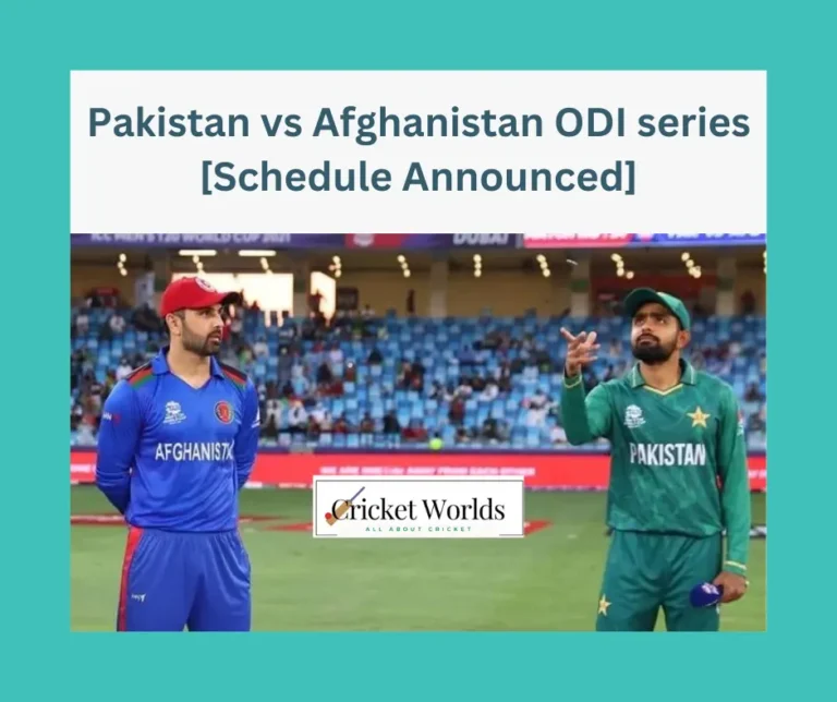 Pakistan vs Afghanistan ODI series [Schedule Announced]