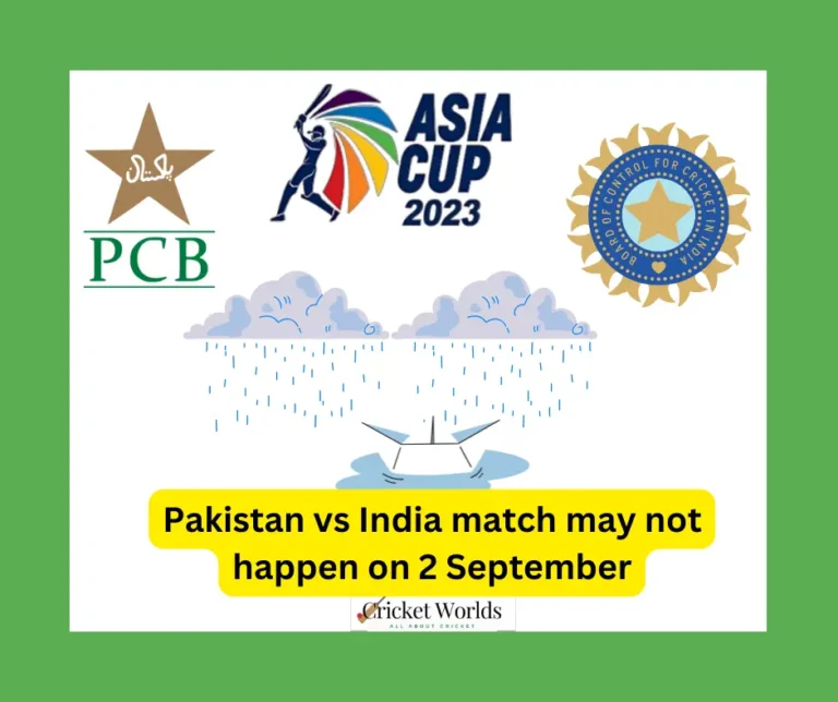Pakistan vs India match may not happen on 2 September