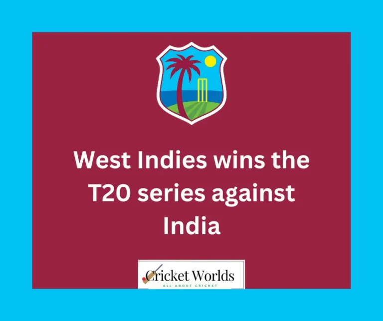 West Indies wins the T20 series against India