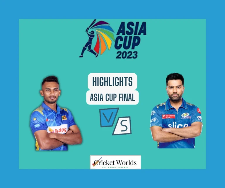 Asia Cup Final 2023: India vs Sri Lanka Highlights