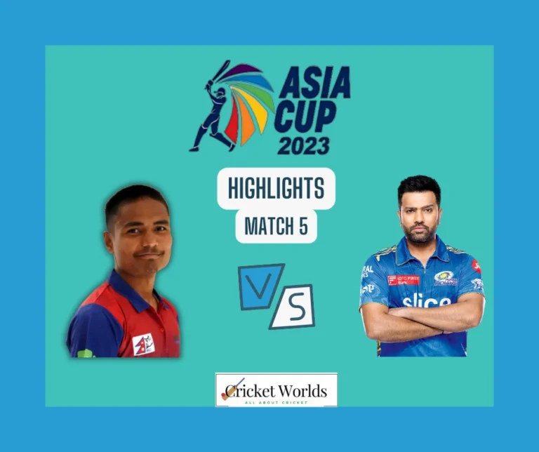 Asia Cup: India vs Nepal Match 5 highlights [VIDEO LINK]