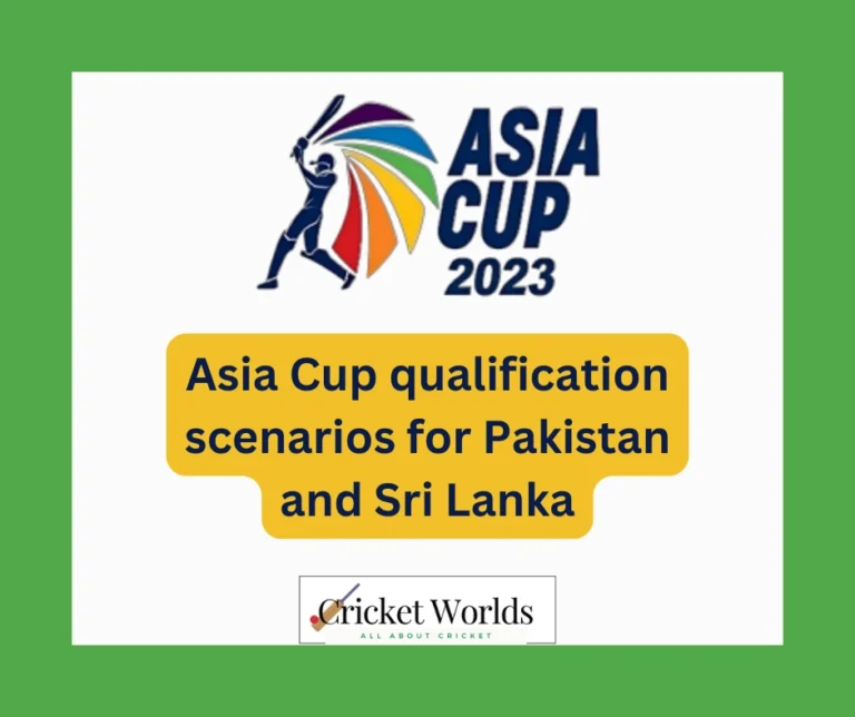 Asia Cup qualification scenarios for Pakistan and Sri Lanka