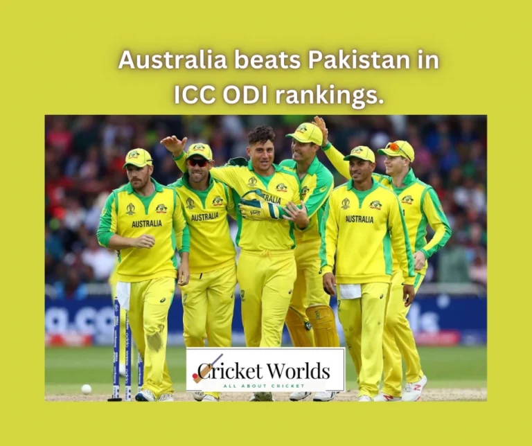 Australia Beats Pakistan in ICC ODI Rankings