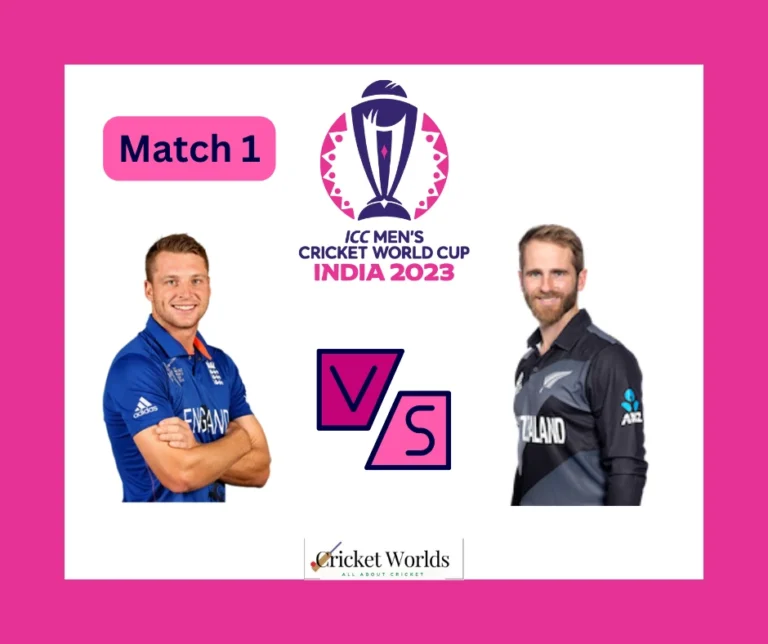England vs New Zealand CWC 2023 Live Streaming