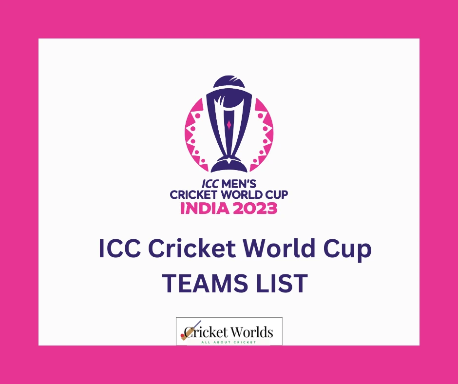 2023 cricket world cup final team list