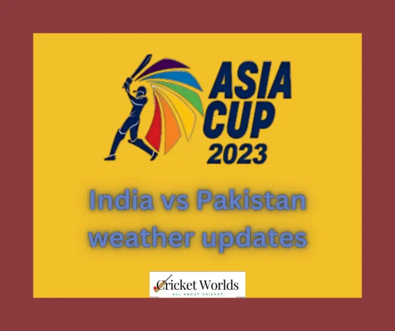 India vs Pakistan weather updates