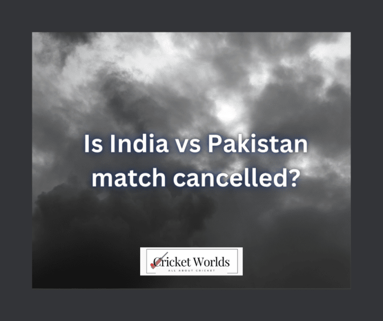 Is the India vs. Pakistan match cancelled?