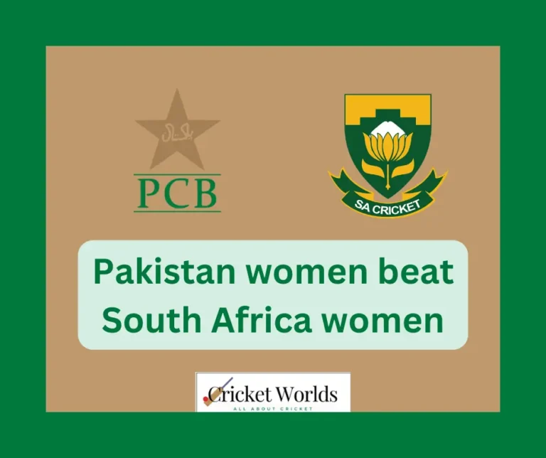 Pakistan women beat South Africa women