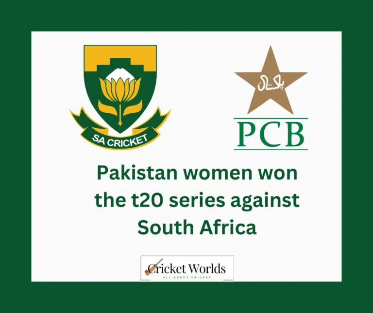 Pakistan women won the T20 series against South Africa.