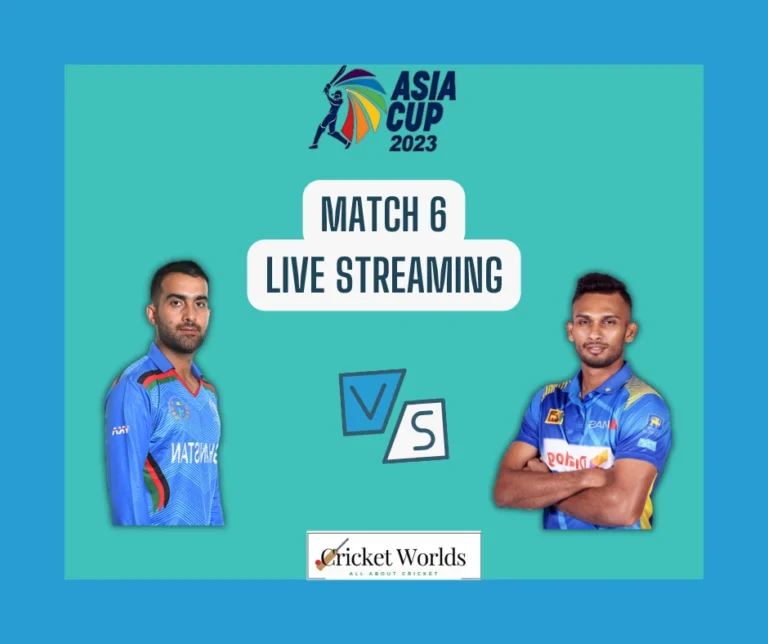 Sri Lanka vs Afghanistan Asia Cup Live Streaming