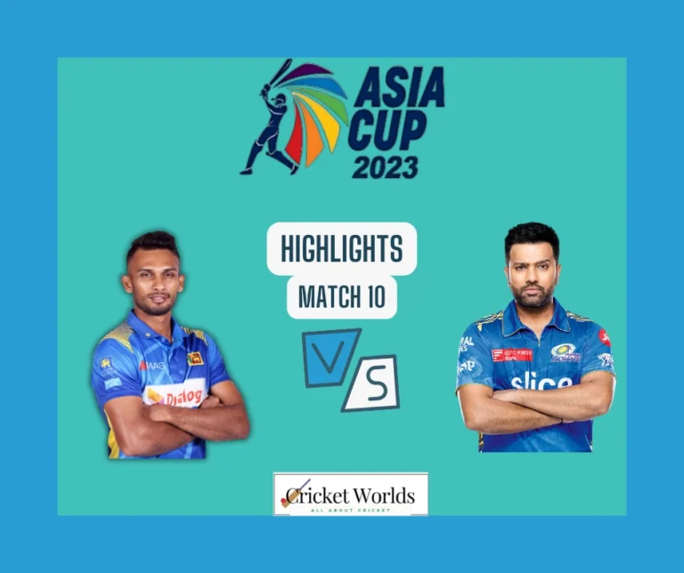 Sri Lanka vs India match 10 Asia Cup highlights [WATCH HERE]