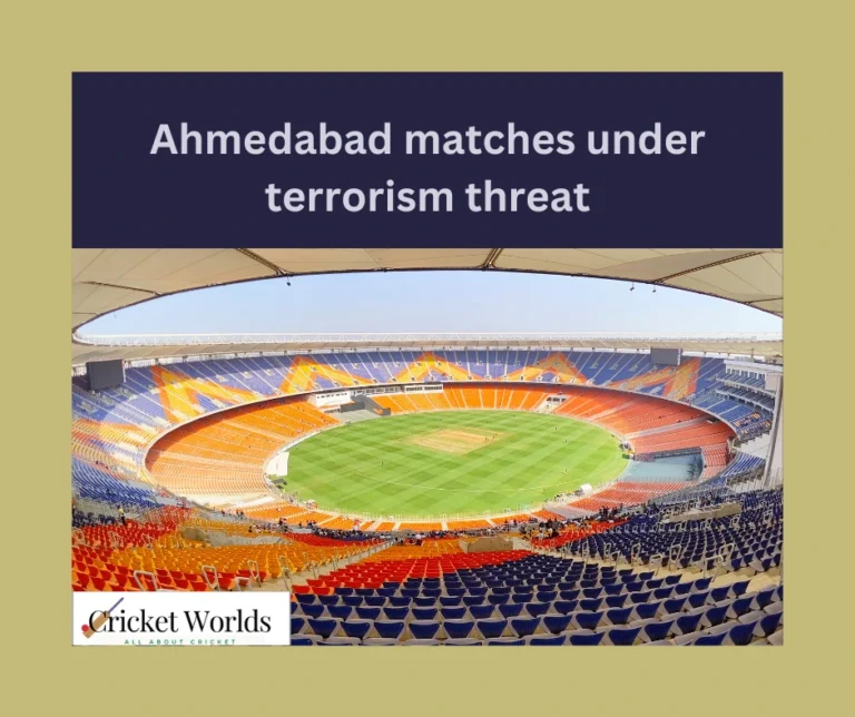Ahmedabad matches under terrorism threat