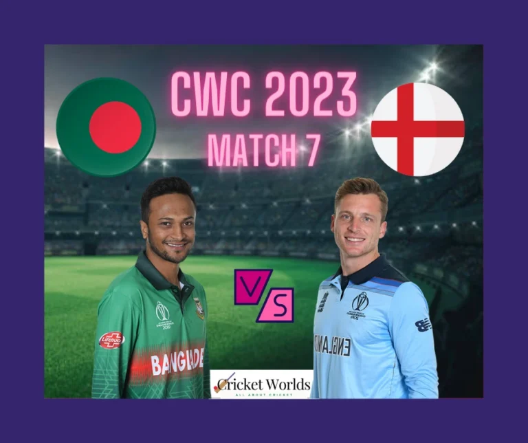 Bangladesh vs England CWC 2023