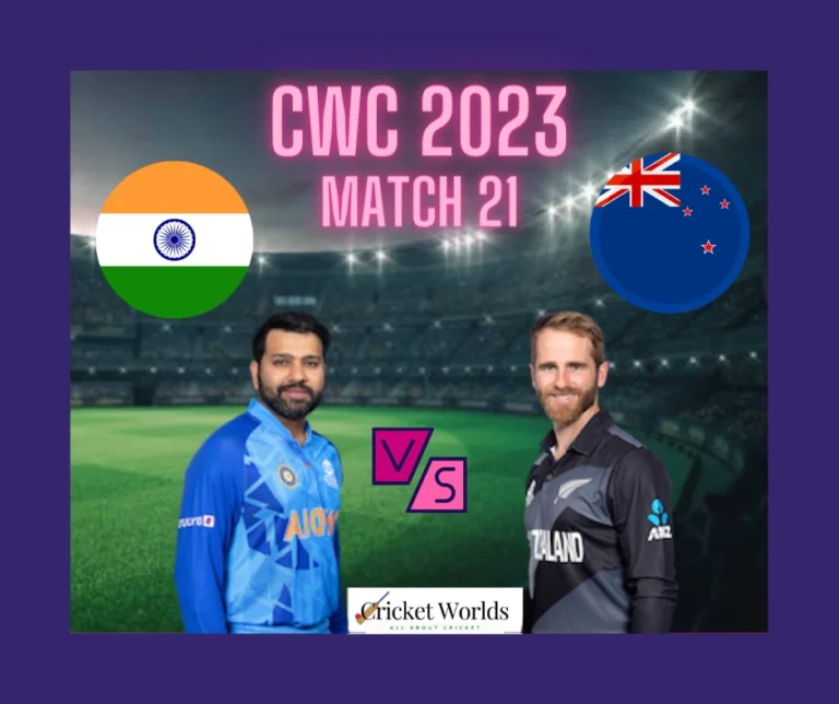 India vs New Zealand CWC 2023