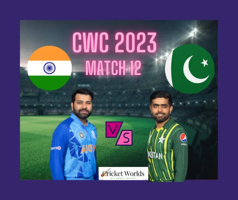 India vs Pakistan CWC 2023