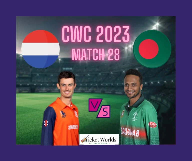 Netherlands vs Bangladesh CWC 2023