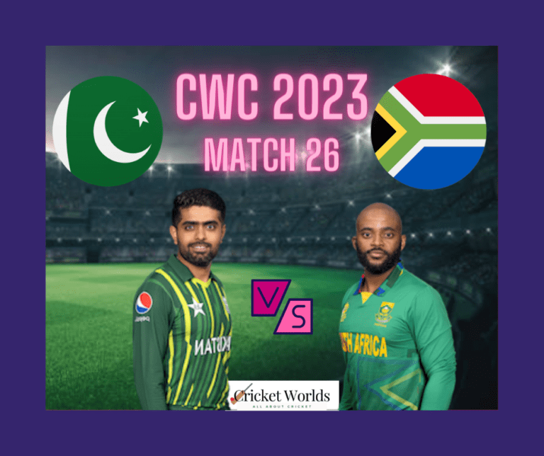 Pakistan vs South Africa CWC 2023
