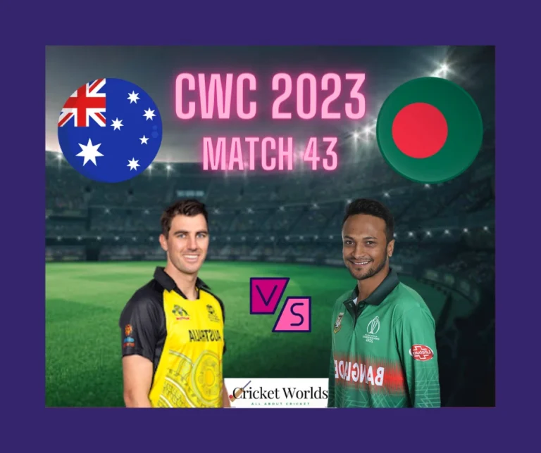 Australia vs Bangladesh CWC 2023