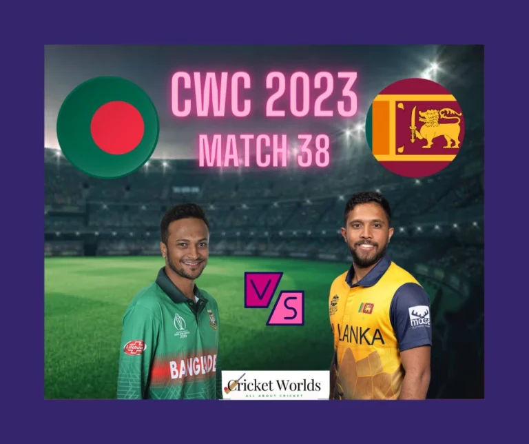 Bangladesh vs Sri Lanka Cricket World Cup 2023