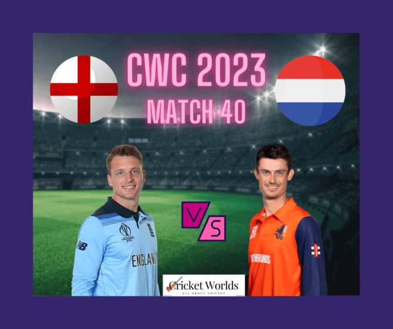 England vs Netherlands Cricket World Cup 2023