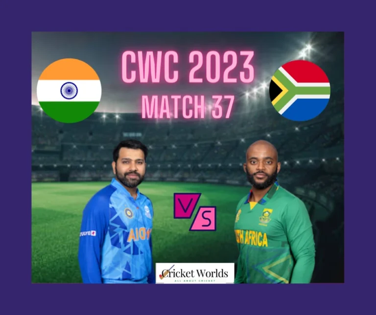 India vs South Africa Cricket World Cup 2023