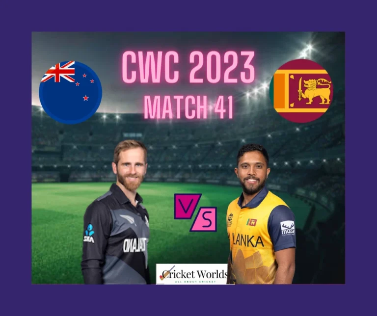 New Zealand vs Sri Lanka Cricket World Cup 2023