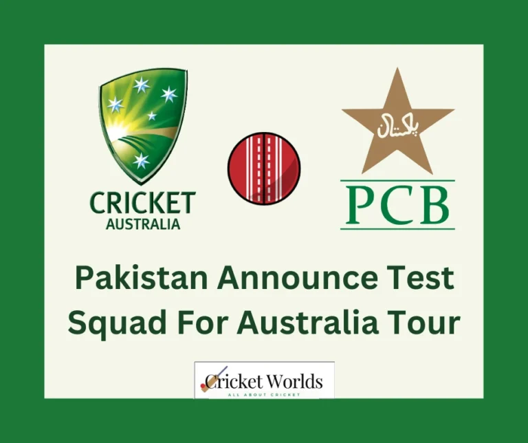 Pakistan Announce Test Squad For Australia Tour