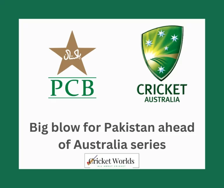 Big blow for Pakistan ahead of Australia series