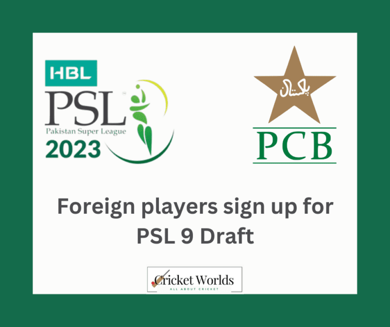Foreign players sign up for PSL 9 Draft