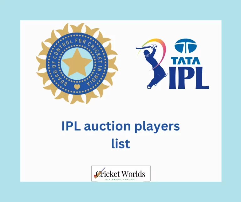 IPL auction players list