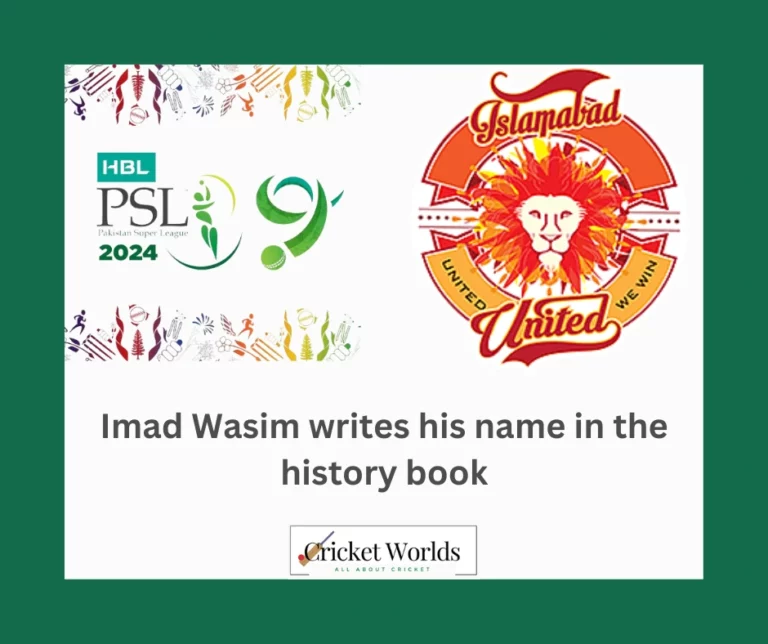 Imad Wasim writes his name in the history book