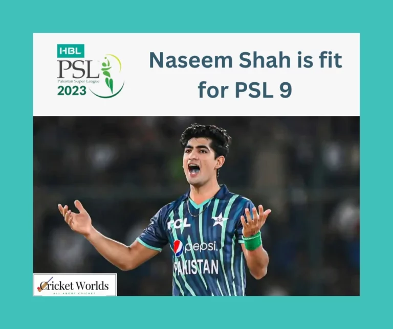 Naseem Shah is fit for PSL 9