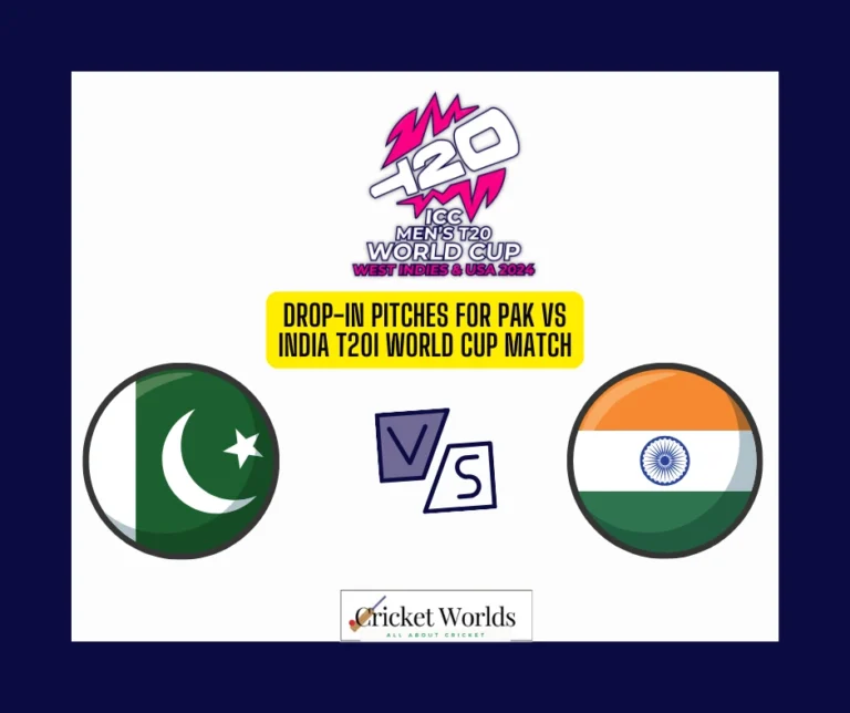 Drop-in pitches for Pak vs India T20I World Cup match