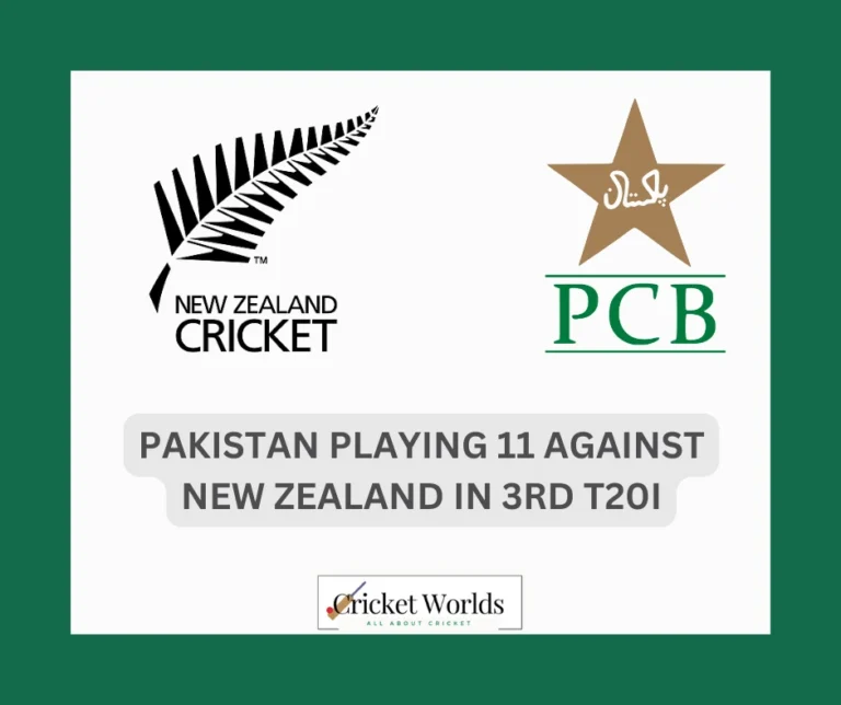Pakistan playing 11 against New Zealand in 3rd T20I