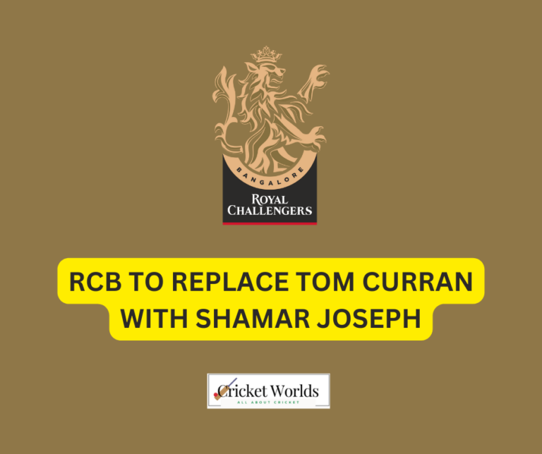 RCB to replace Tom Curran with Shamar Joseph