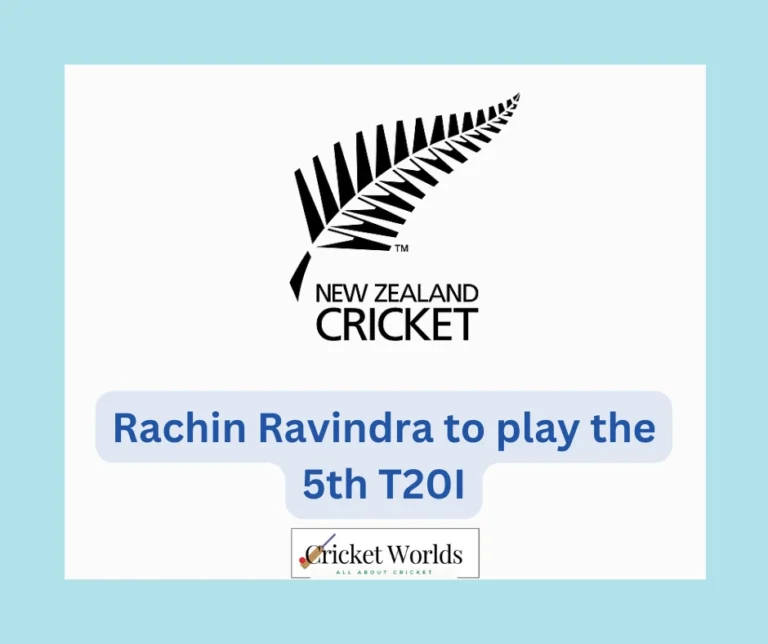 Rachin Ravindra to play the 5th T20I