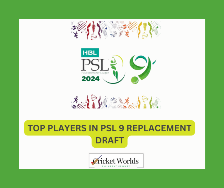 Top 3 Players in PSL 9 Replacement Draft