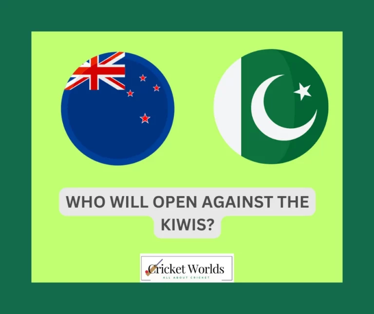 Who will open against the Kiwis?