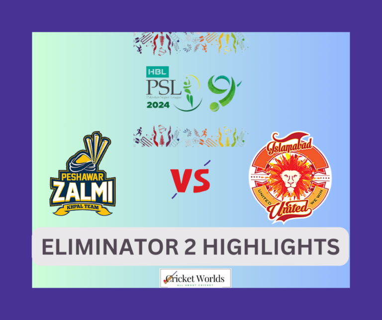 Eliminator 2: Islamabad United v Peshawar Zalmi Match 33 Highlights – PSL 9