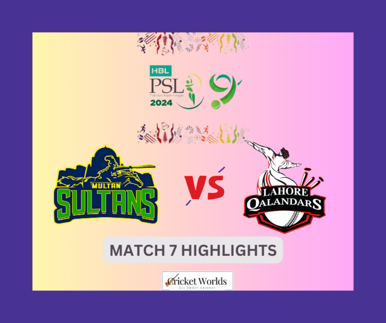 Multan Sultans v Lahore Qalandars Match 7 Highlights