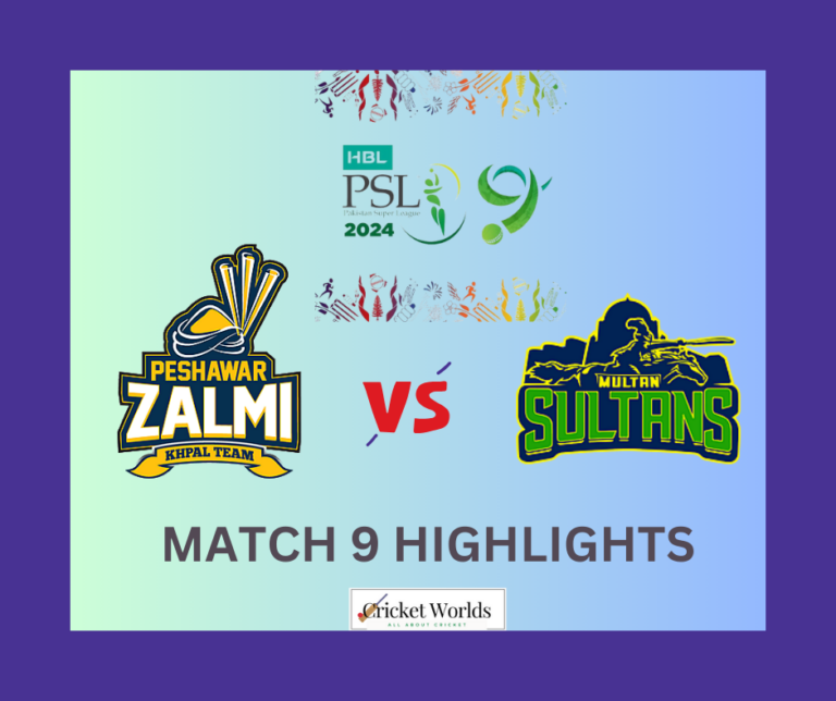 Multan Sultans v Peshawar Zalmi Match 9 Highlights