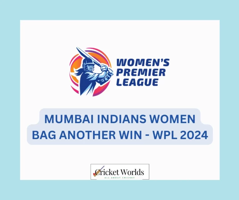 Mumbai Indians Women bag another win – WPL 2024