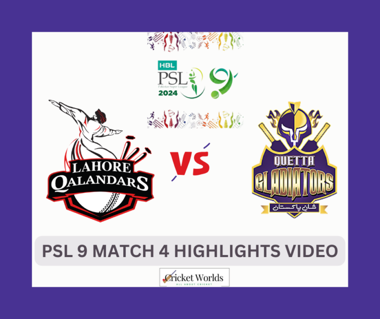 Quetta Gladiators vs Lahore Qalandars 2024 Match 4 Highlights – PSL 9